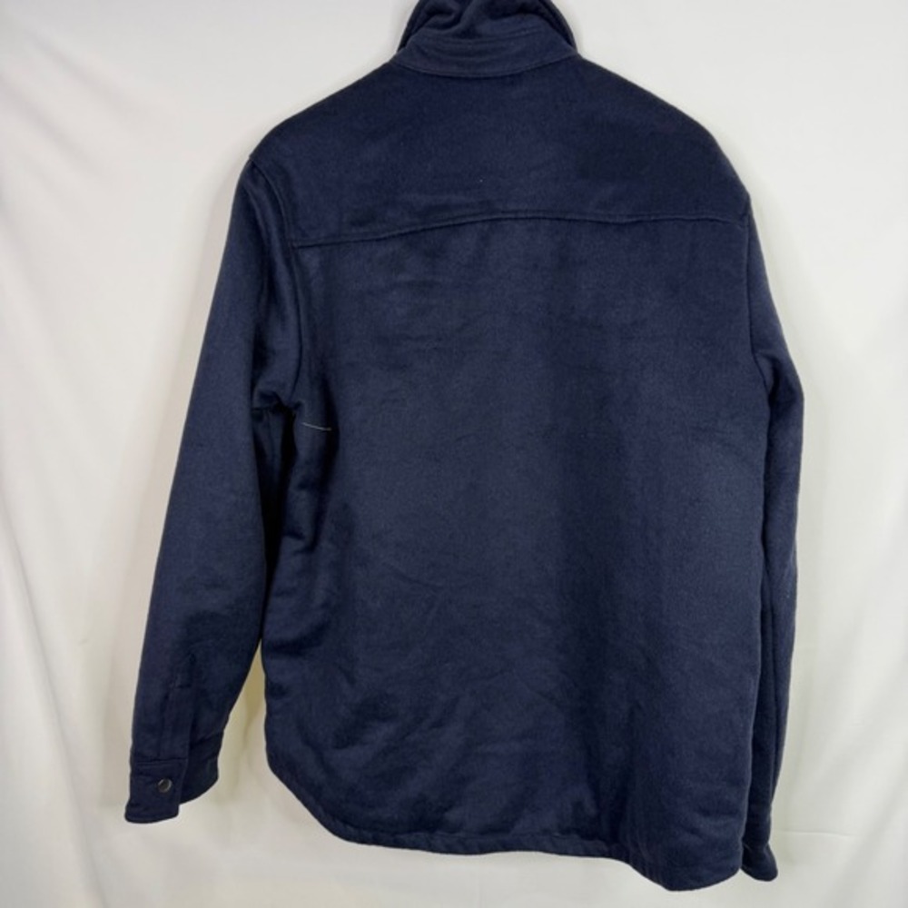 Bleecker & Broad Ashton Wool Shirt‎ Jacket Mens Large Navy NWT - Picture 4 of 6